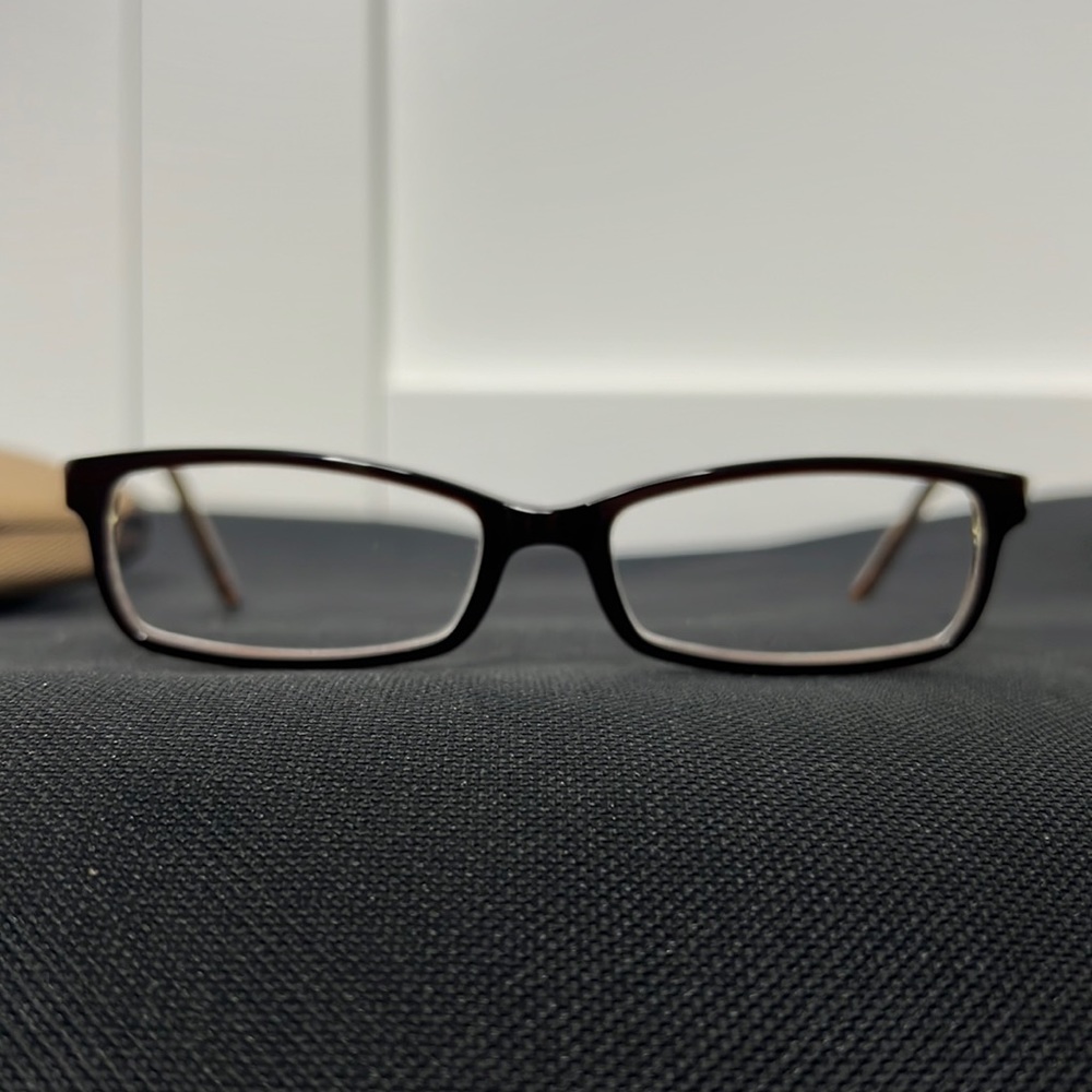 Burberry eyeglass frames.